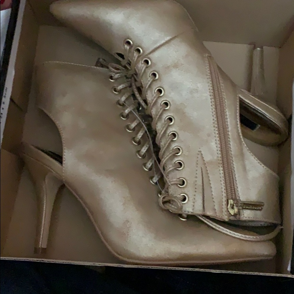 High heel open back